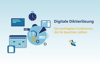 Digitale Diktierlösung - die wichtigsten Funktionen, die Sie beachten sollten